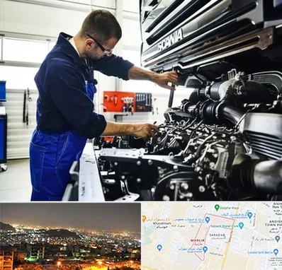 لوازم یدکی اسکانیا در مارلیک کرج 