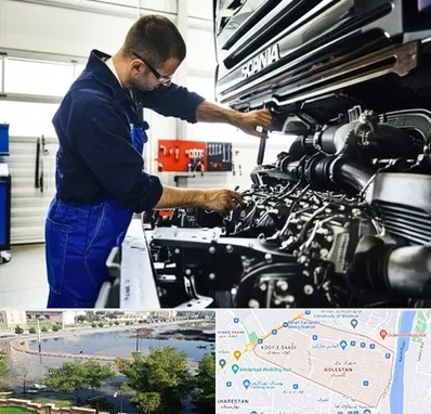 لوازم یدکی اسکانیا در گلستان اهواز 