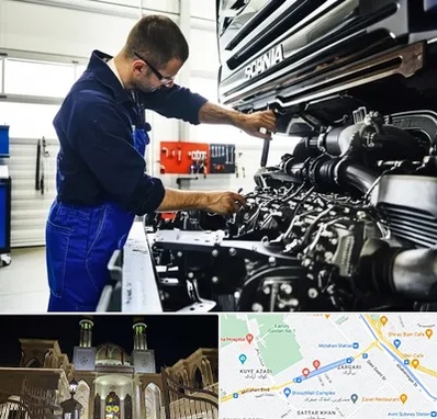 لوازم یدکی اسکانیا در زرگری شیراز 