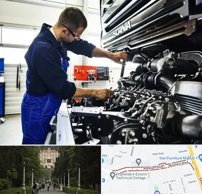 لوازم یدکی اسکانیا در بلوار معلم رشت 