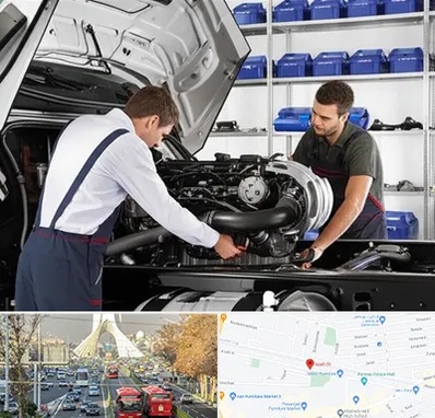 لوازم یدکی ایویکو در خیابان آزادی 