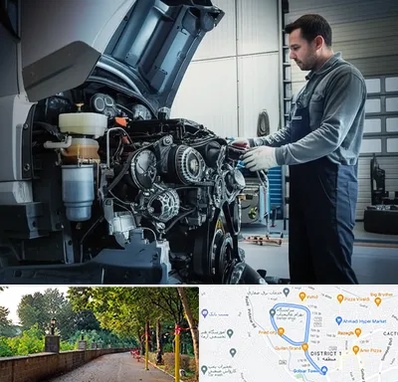 لوازم یدکی داف در فلکه گاز رشت 