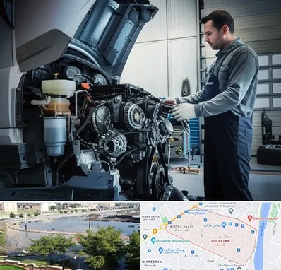 لوازم یدکی داف در گلستان اهواز 