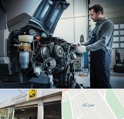 لوازم یدکی داف در عبدل آباد