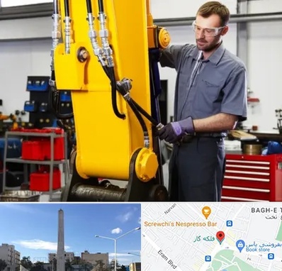 لوازم یدکی بیل مکانیکی در فلکه گاز شیراز 