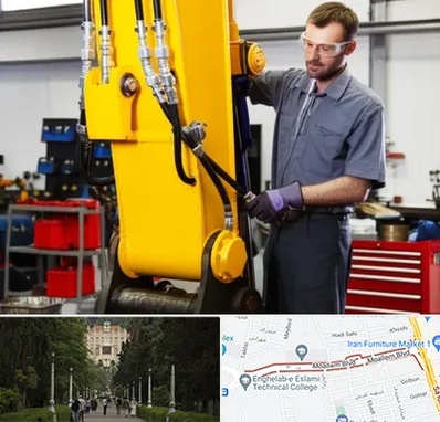 لوازم یدکی بیل مکانیکی در بلوار معلم رشت 