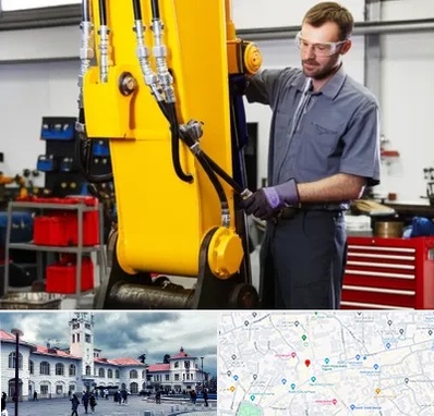 لوازم یدکی بیل مکانیکی در میدان شهرداری رشت 