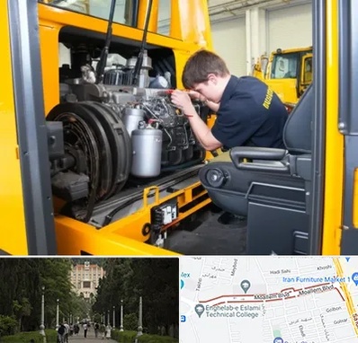 لوازم یدکی بلدوزر در بلوار معلم رشت 