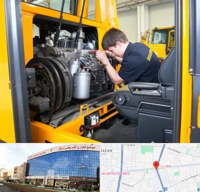 لوازم یدکی بلدوزر در نصف راه تبریز 