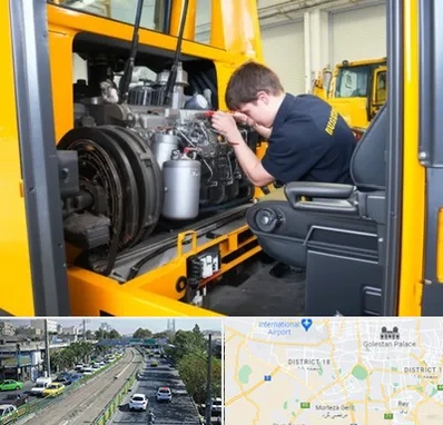 لوازم یدکی بلدوزر در جنوب تهران 