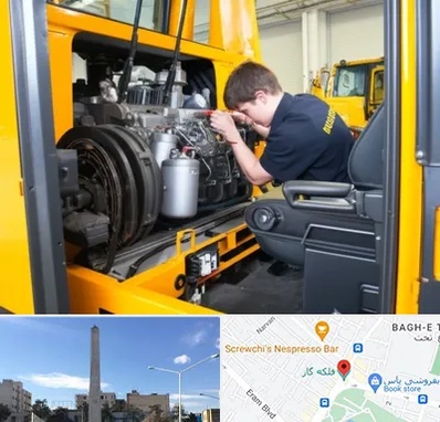 لوازم یدکی بلدوزر در فلکه گاز شیراز 