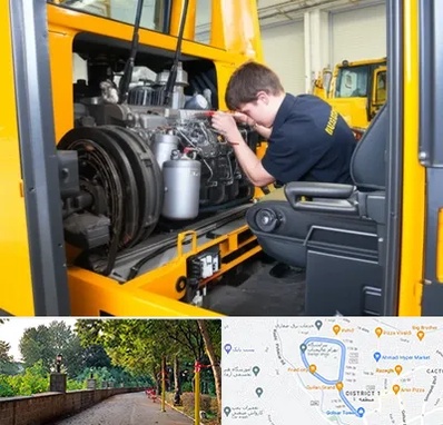 لوازم یدکی بلدوزر در فلکه گاز رشت 