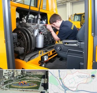 لوازم یدکی بلدوزر در مرزداران تبریز 