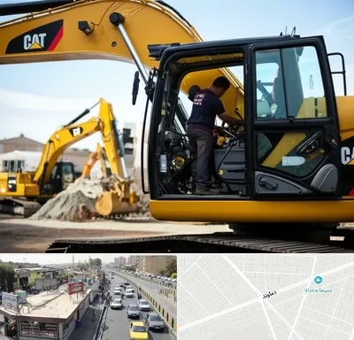 لوازم یدکی کاترپیلار در خیابان دماوند
