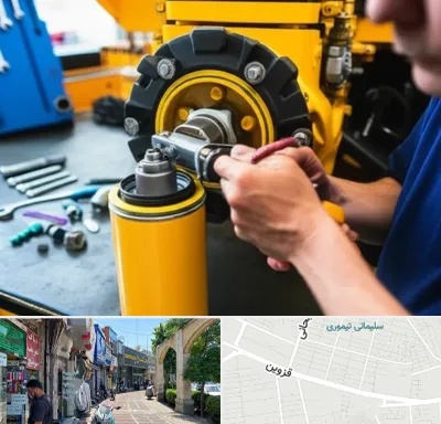 لوازم یدکی کوماتسو در خیابان قزوین