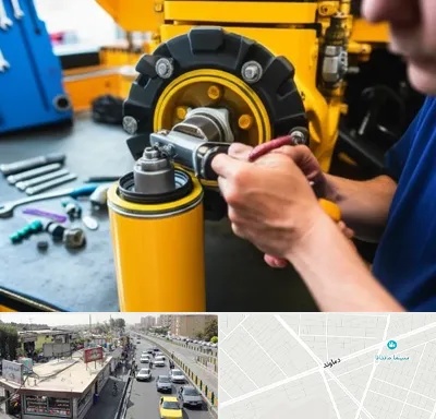 لوازم یدکی کوماتسو در خیابان دماوند