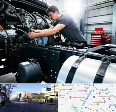 لوازم یدکی تریلی در خیابان ملاصدرا شیراز 