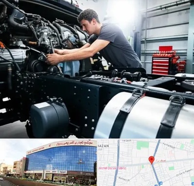 لوازم یدکی تریلی در نصف راه تبریز 