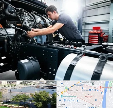 لوازم یدکی تریلی در گلستان اهواز 