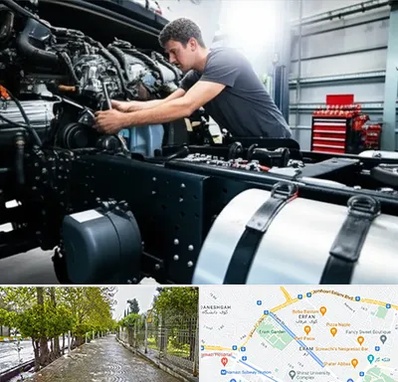 لوازم یدکی تریلی در خیابان ارم شیراز 