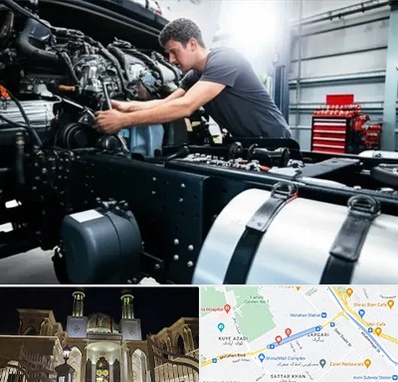 لوازم یدکی تریلی در زرگری شیراز 