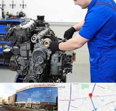 لوازم یدکی پرکینز در نصف راه تبریز 