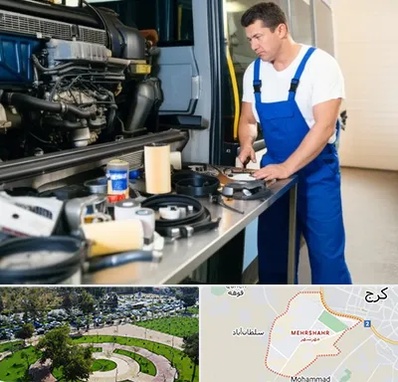 لوازم یدکی اتوبوس در مهرشهر کرج 