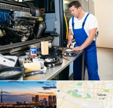 لوازم یدکی اتوبوس در غرب تهران 