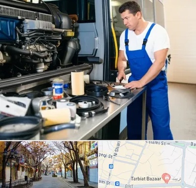 لوازم یدکی اتوبوس در تربیت تبریز 