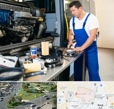 لوازم یدکی اتوبوس در شاهین ویلا کرج 