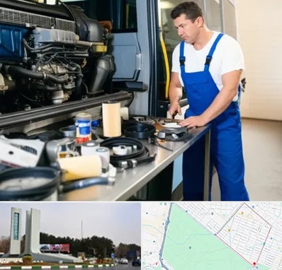 لوازم یدکی اتوبوس در بلوار فلسیطین مشهد 