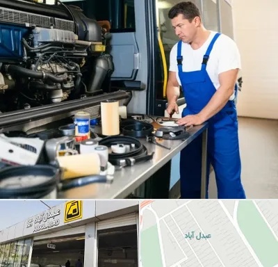 لوازم یدکی اتوبوس در عبدل آباد