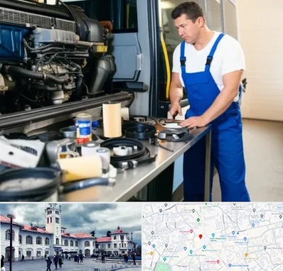 لوازم یدکی اتوبوس در میدان شهرداری رشت 