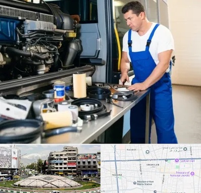 لوازم یدکی اتوبوس در مرکز تهران 