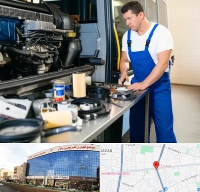 لوازم یدکی اتوبوس در نصف راه تبریز 