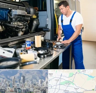 لوازم یدکی اتوبوس در شمال شرق تهران