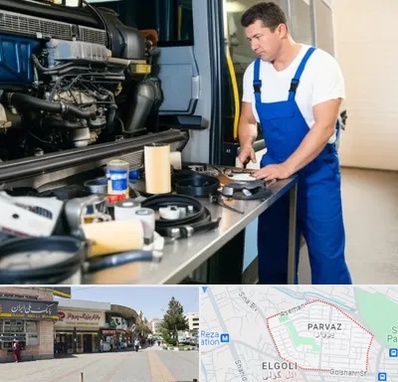 لوازم یدکی اتوبوس در پرواز تبریز 