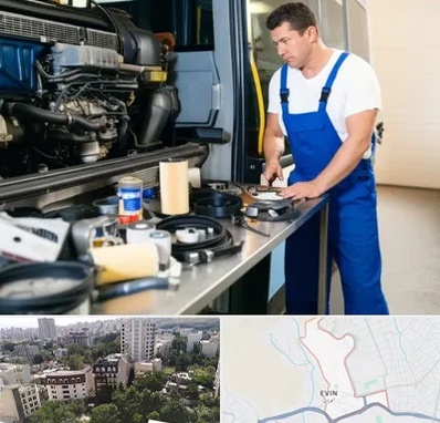 لوازم یدکی اتوبوس در اوین 
