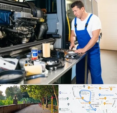 لوازم یدکی اتوبوس در فلکه گاز رشت 