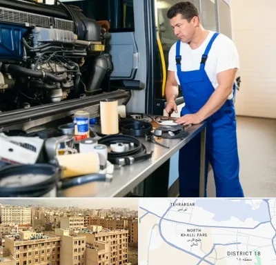 لوازم یدکی اتوبوس در جنوب غرب تهران