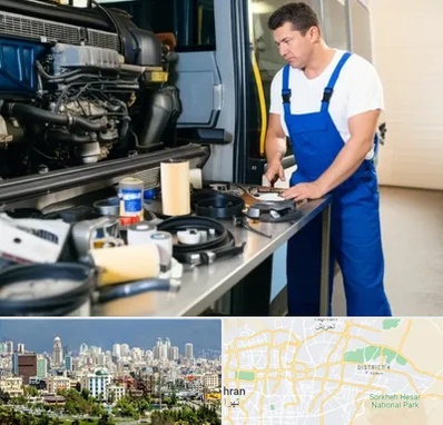 لوازم یدکی اتوبوس در شرق تهران 