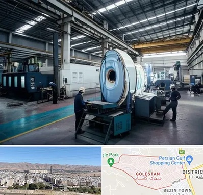 تولید کننده قطعات ماشین سنگین در شهرک گلستان شیراز 