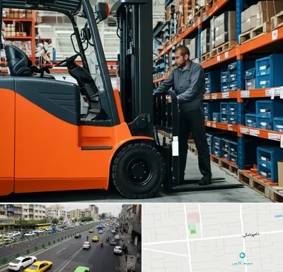 لوازم یدکی لیفتراک در خیابان دامپزشکی