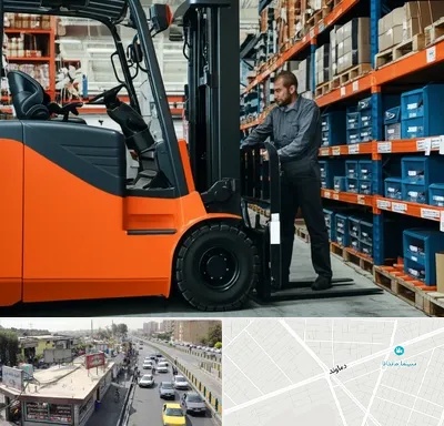 لوازم یدکی لیفتراک در خیابان دماوند