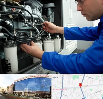 تعمیر دیزل ژنراتور در نصف راه تبریز 