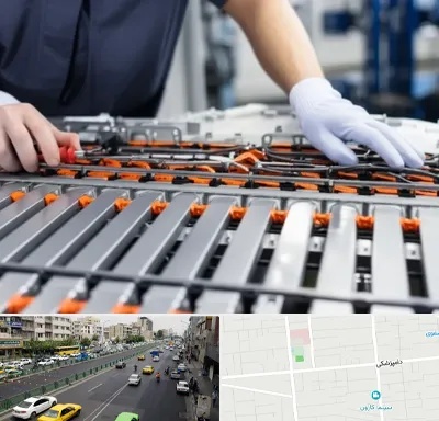 باتری لیتیومی در خیابان دامپزشکی
