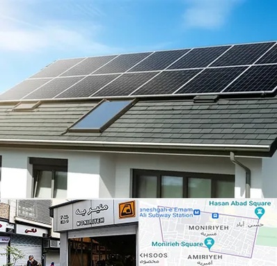 پنل خورشیدی در منیریه 