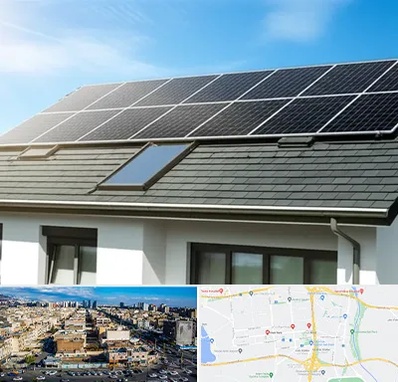 پنل خورشیدی در شهرک راه آهن 