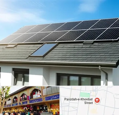 پنل خورشیدی در 15 خرداد 