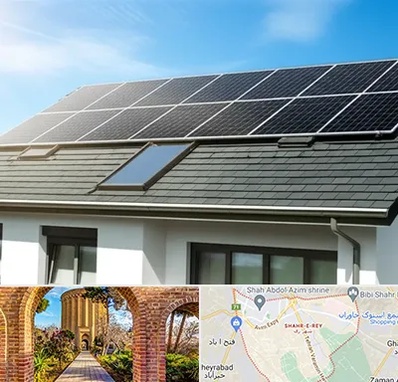 پنل خورشیدی در شهر ری